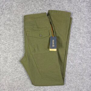 Roark Pants Mens Size 28 Olive Green Military Army Layover 2.0 Travel Commuter
